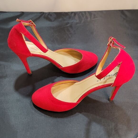 BOWMILEL ROUND TOE HIGH HEEL STILETTO D'ORSAY SHOE - Picture 8 of 14